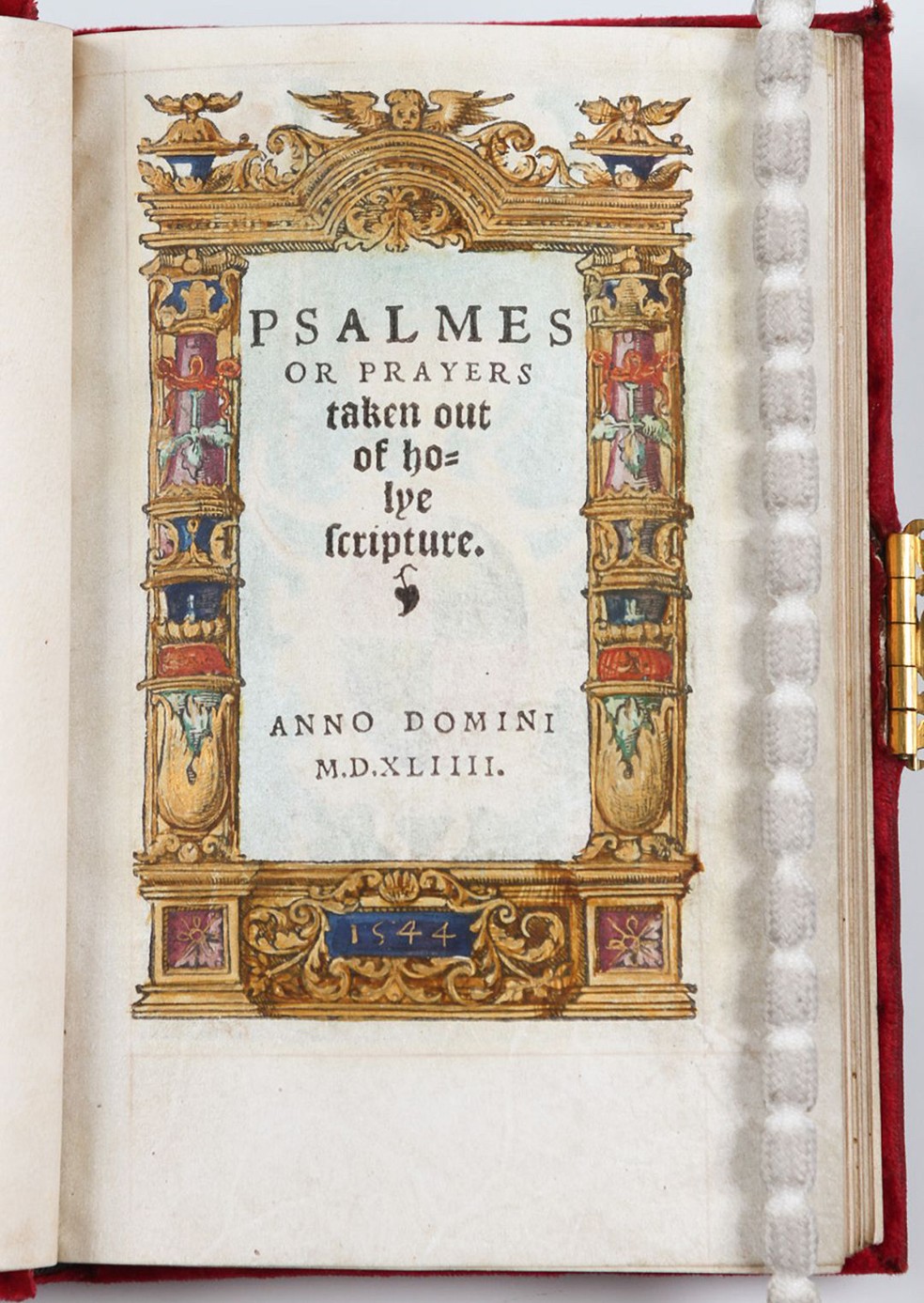 Salmos ou Preces, de Catarina Parr, publicado em 1544 — Foto: The Wormsley Library