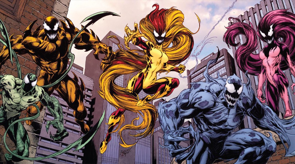 Outros alienígenas simbiontes como Venom — Foto: Reprodução/Jamesons