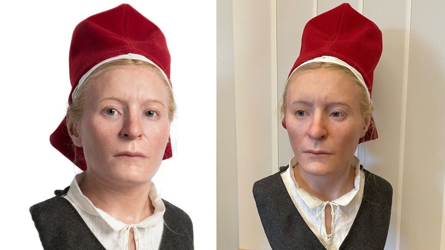 Reconstituição do rosto de mulher morta em naufrágio há 400 anos