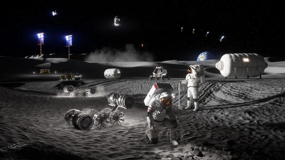 Nasa está procurando crateras na Lua para construir base subterrânea