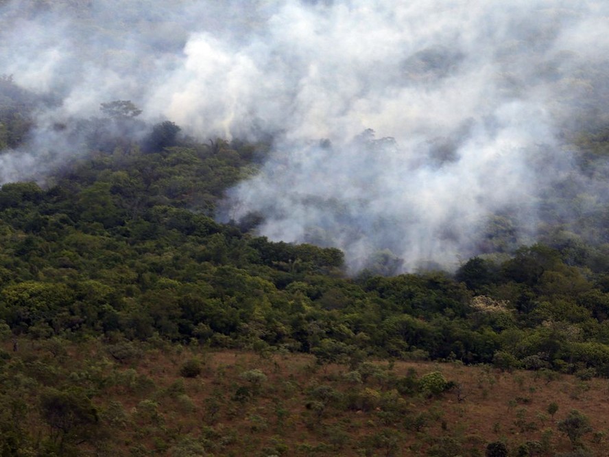 Incêndio na Chapada dos Veadeiros, em Goiás