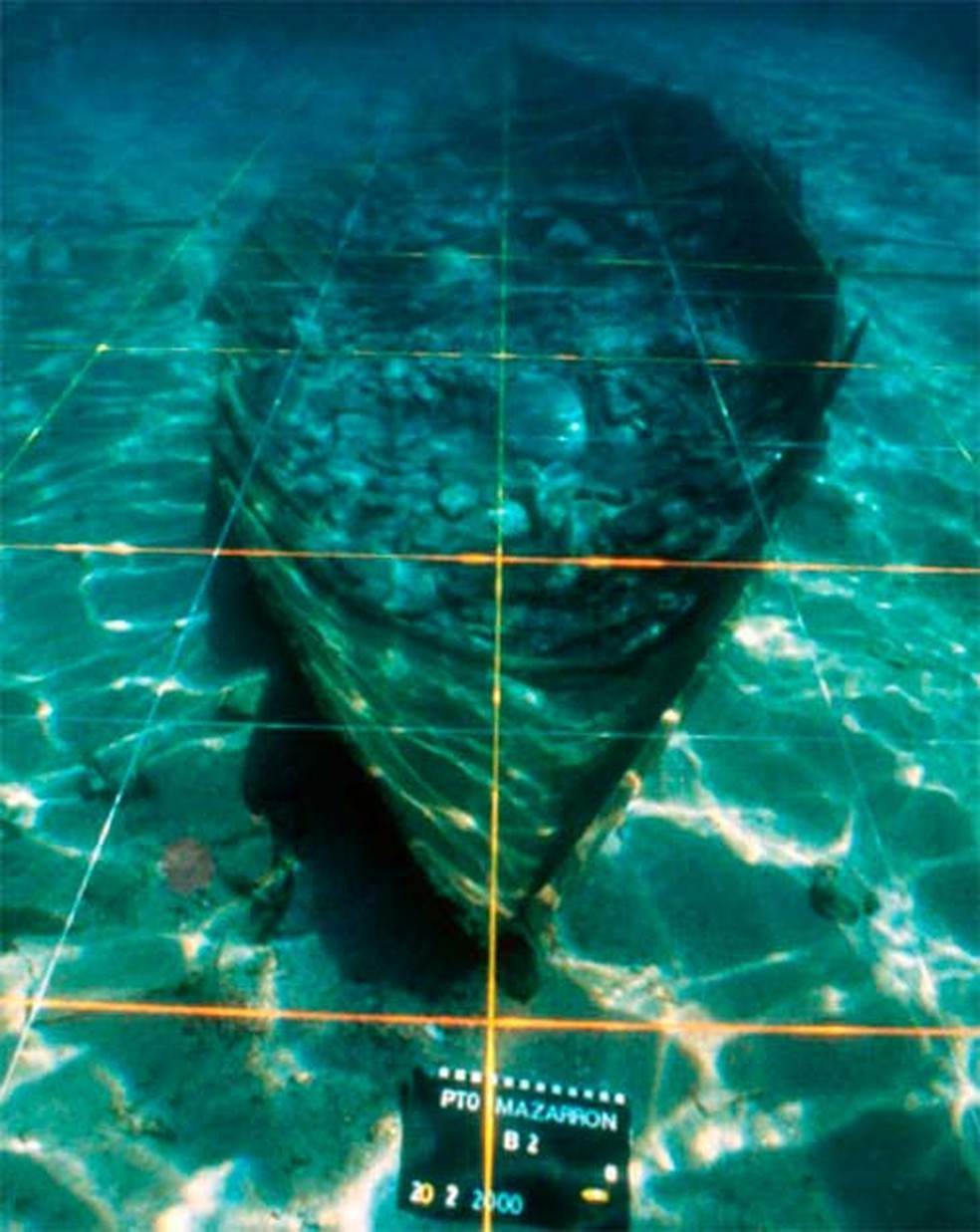 Navio naufragou na região da Península Ibérica há 2,5 mil anos — Foto: Jose A Moya / Regional Government of Murcia