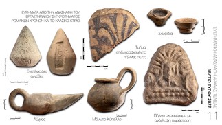 Artefatos descobertos na cidade perdida na Grécia  — Foto: Ministério da Cultura e Esportes da Grécia