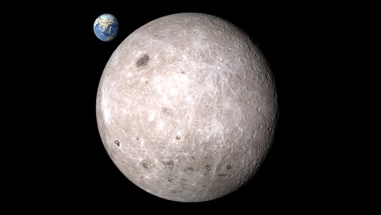 Nasa capta foto inédita de cratera de impacto no lado oculto da Lua; veja