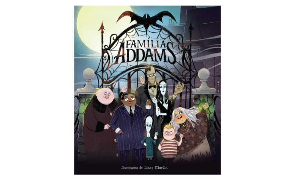 O livro "A Família Addams" traz ilustrações usadas no filme lançado pela Universal Pictures em 2019  — Foto: Reprodução/Amazon