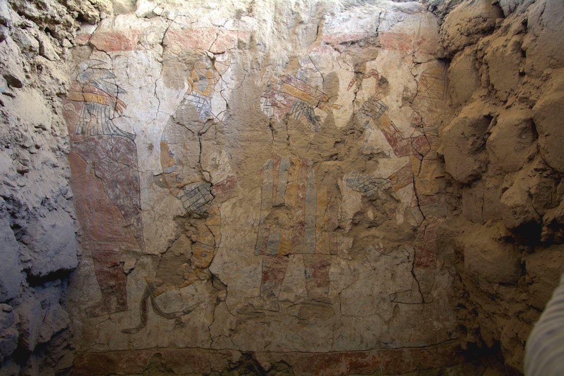 Murais foram desenhados entre 550 e 800 d.C. — Foto: Denver Museum of Nature & Science