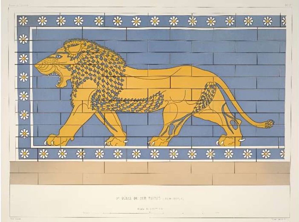 Símbolo do leão do final do século 19 — Foto: Biblioteca Pública de Nova York