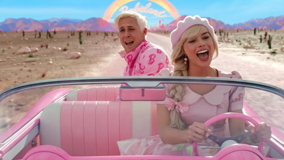 Ryan Gosgling dá vida ao Ken no filme da Barbie — Foto: Divulgação