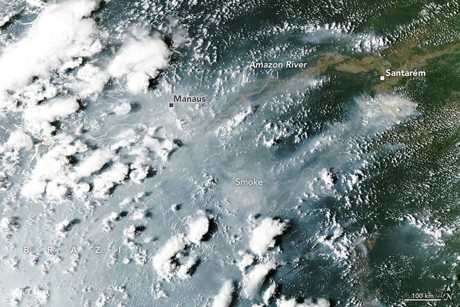 Imagens da NASA mostram avanço alarmante de queimadas na Amazônia