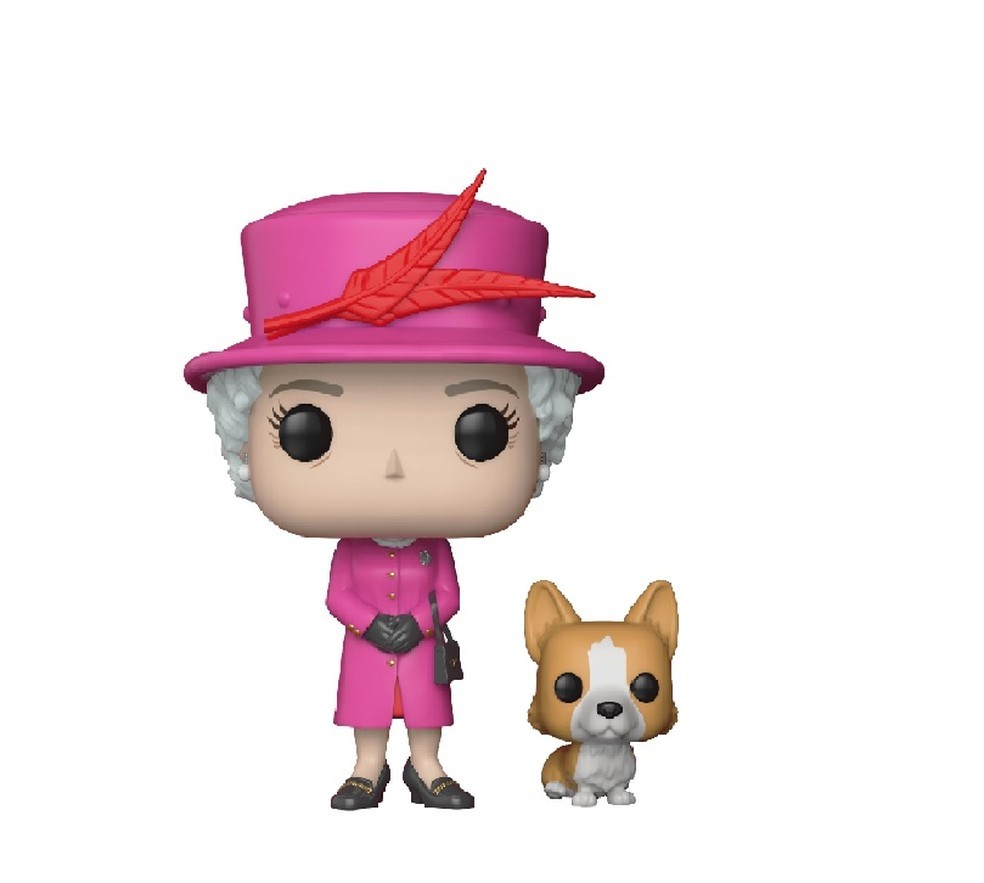 Funko Pop Rainha Elizabeth II acompanha miniatura do fiel cãozinho da monarca — Foto: Reprodução/Amazon